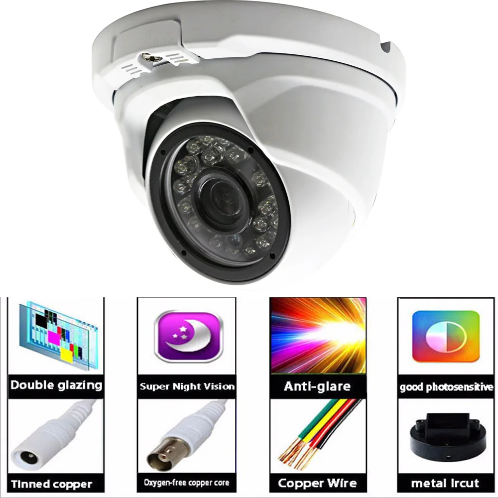 Наружная купольная коаксиальная камера Проводная видеонаблюдения AHD 720P 960P SONY225