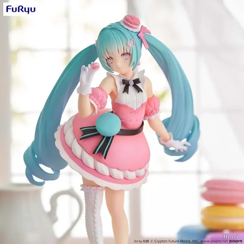 Фото Оригинальный запас FuRyu Exc∞d, креативная фигурка SweetSweets Series Hatsune Miku Piapro, персонажи, ПВХ, экшн-фигурка, аниме-модель, игрушки №3
