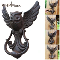 1pc vintage door knocker cast iron owl decor doorknocker door handle latch