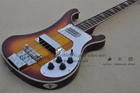 in stock electric guitar bass4 strings 4003 basssunburst bassneck through bodyfishbone binding chrome buttons