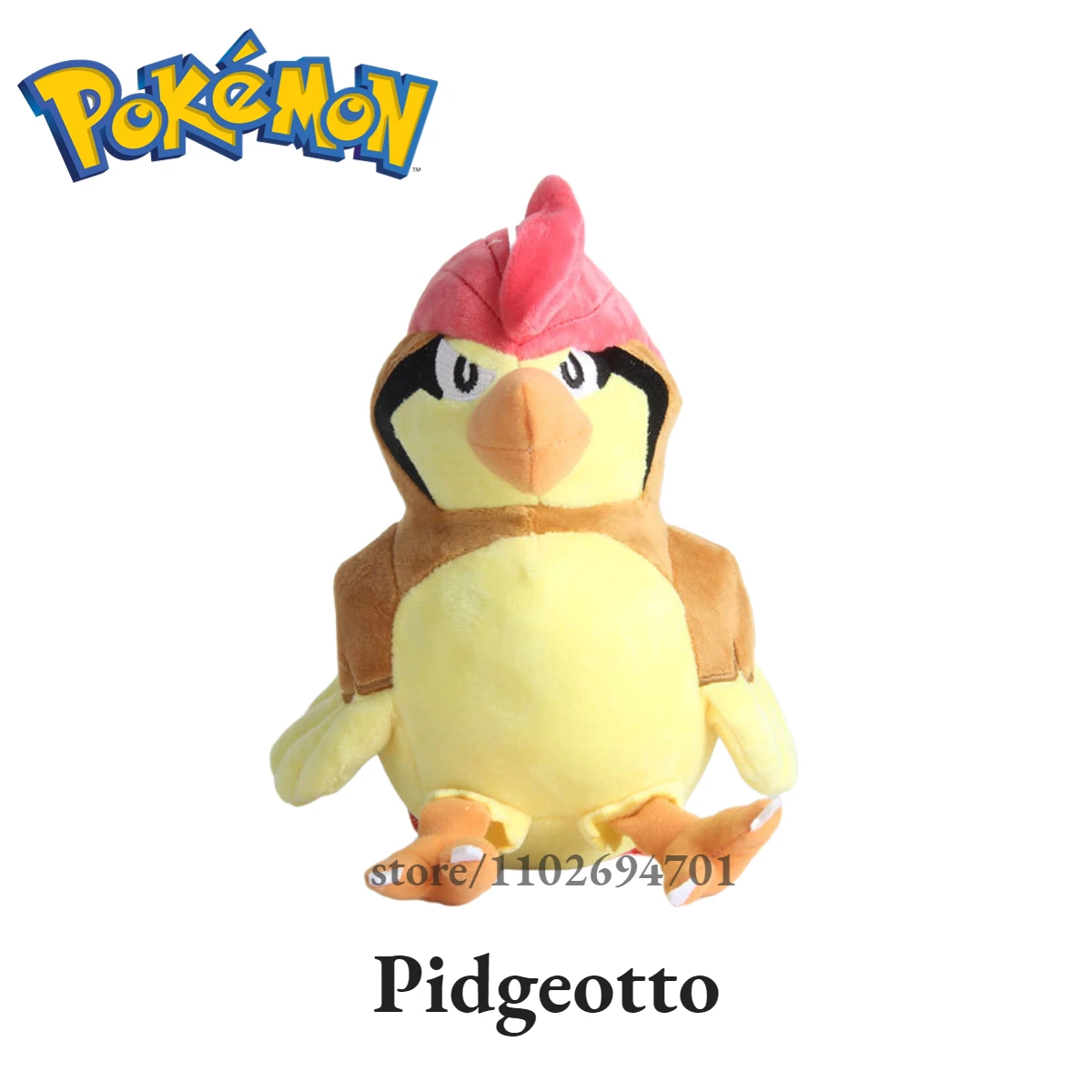 

20-25cm Pokemon Go Pidgeotto Pocket Monsters Family Collection Plush Dolls Pikachu Stuffed Animals Kawaii Kid Toy for Boy Girl