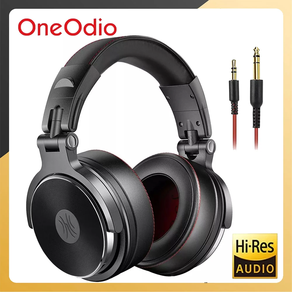 Oneodio Pro10/30/50 Wired Headphones Professional Studio DJ Headphone with Microphone Over Ear Monitor Recording Stereo Headsets