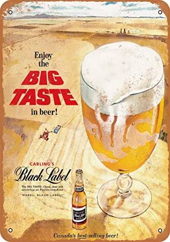 

Metal Sign - 1959 Carling's Black Label Beer - Vintage Look