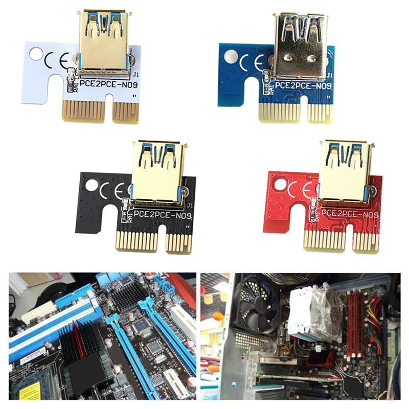 

Адаптер PCI E 1X PCIe X1 на USB 3,0, Адаптер для установки, штепсельный, устойчивый к PCIe