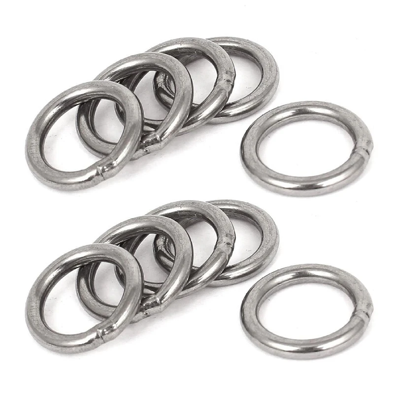 

20Mm X 3Mm Stainless Steel Webbing Strapping Welded O Rings 10 Pcs