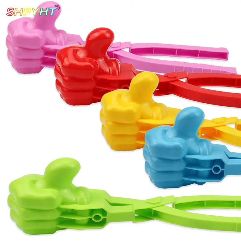 1PC Creative Thumb Shaped Snowball Maker Clip Winter Sand Ball Mold Plastic Clamp Kids Outdoor Toy Snow Clip Tools