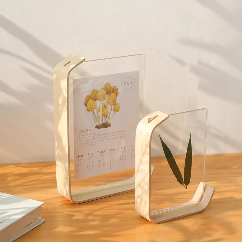 

Transparent Acrylic Picture Photo Frame Photo Protection Office Desktop Ornament Dried Flowers Specimens photo frame