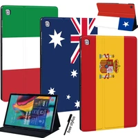 tablet case for samsung galaxy tab a7 litetab a8 10 5tab a7 10 4tab a 10 5 9 7 t550 pu leather stand cover flag print