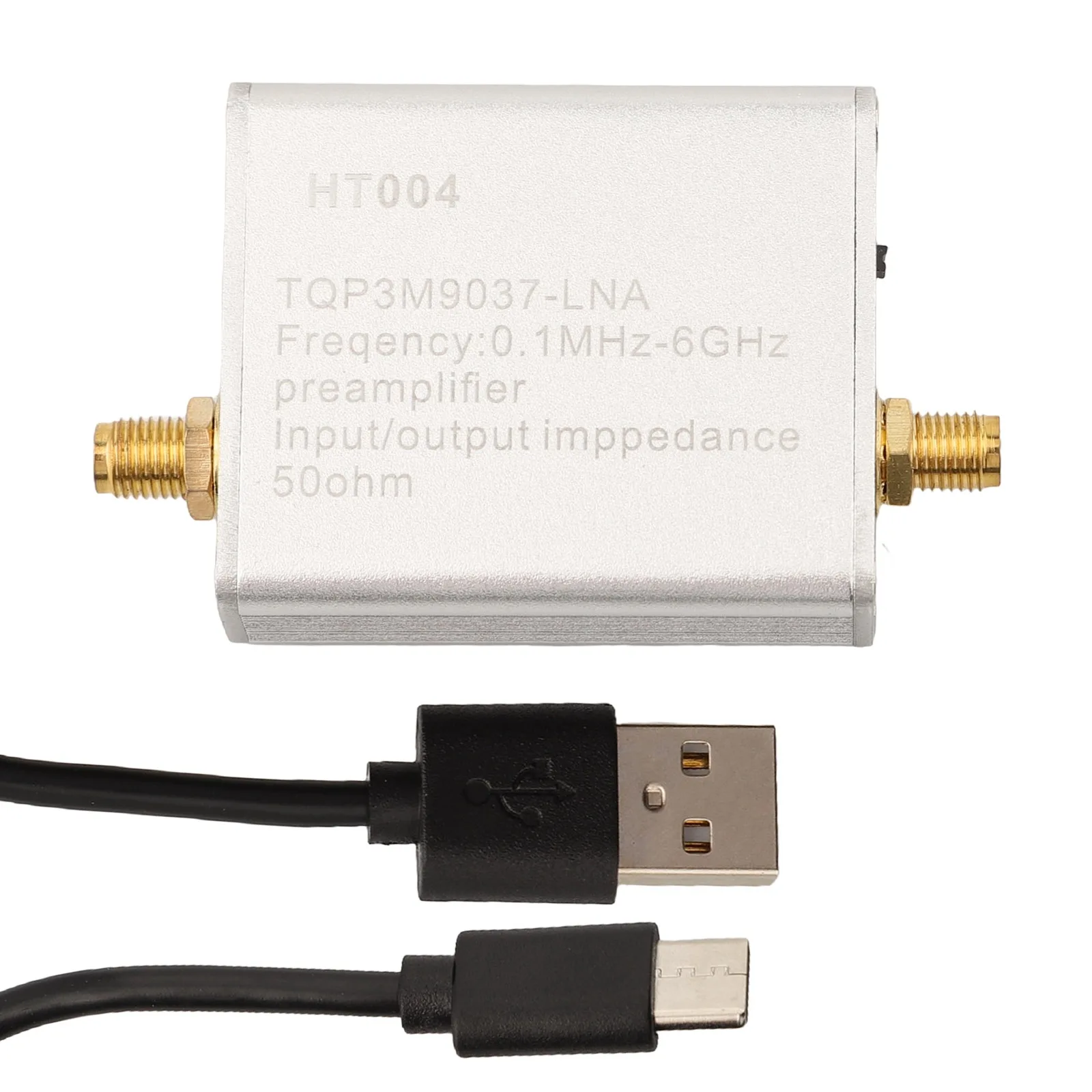 1 шт. HT004 0 МГц-6 ГГц 50 Ом малошумящий мегафонный модуль 20 дБ с USB-кабелем для
