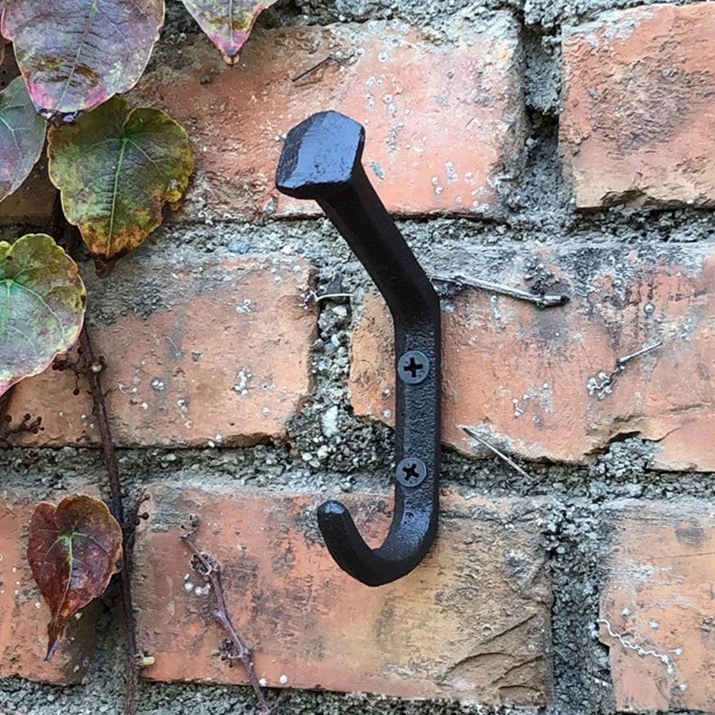 4 шт. чугунный изогнутый крючок для ногтей декоративные настенные крючки