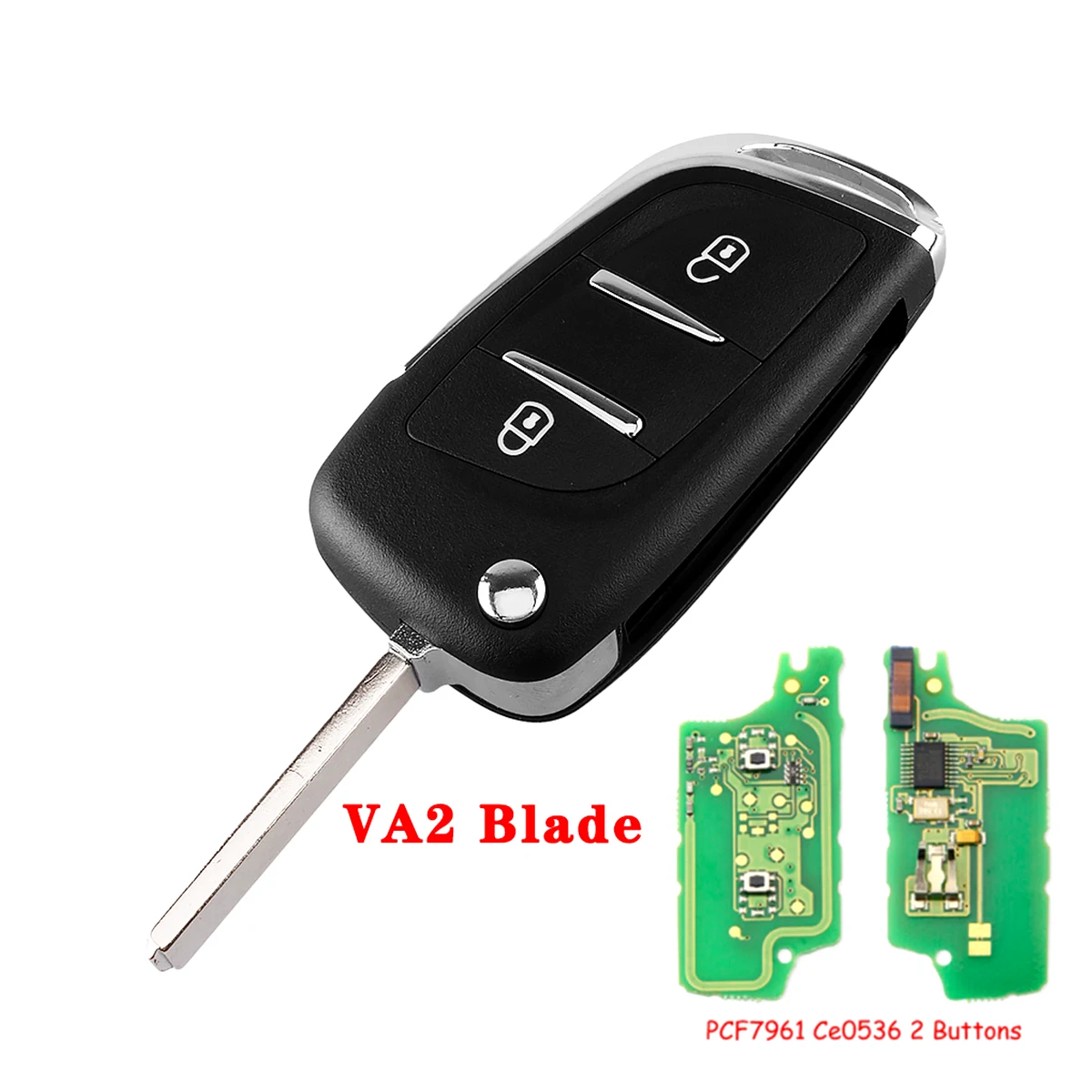 

Лучший ключ для автомобиля с дистанционным управлением для Peugeot 107 207 307307S 308 407 607 CE0536 VA2/HU83 PCF7961 2/3 BTN