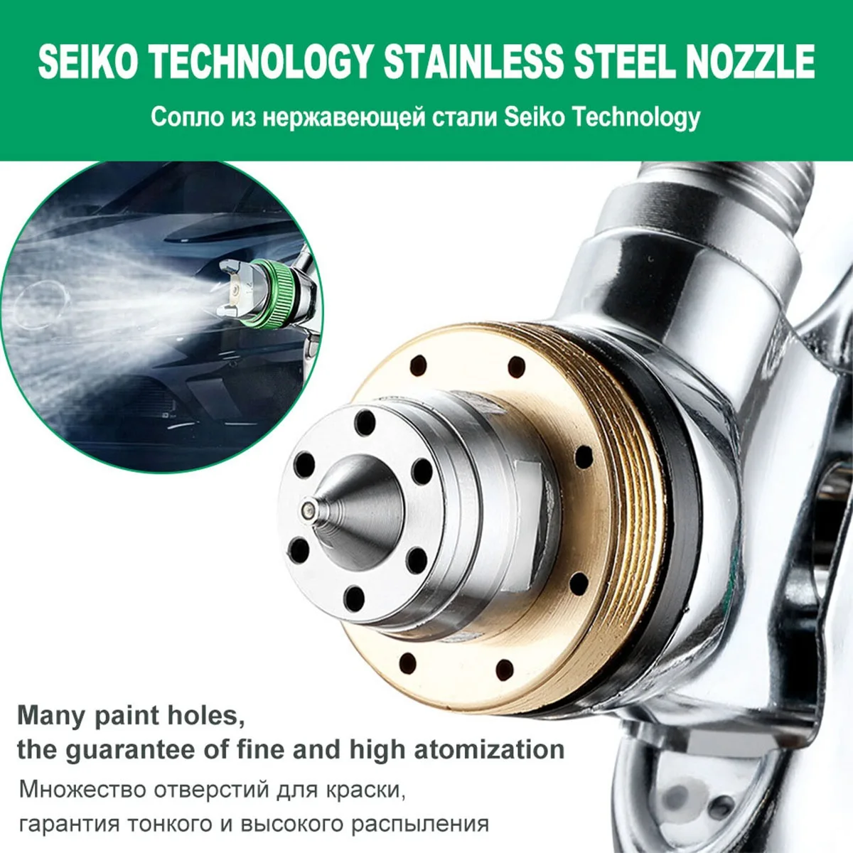 Профессиональные инструменты для распыления HVLP 1 4/1 7/2 0/2 5 мм стальная насадка