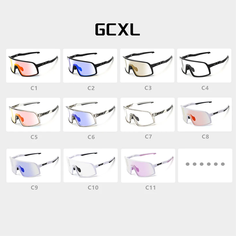 Фото Очки GCXL фотохромные велосипедные UV400, солнцезащитные очки для спорта на открытом воздухе, для горных велосипедов, для мужчин и женщин №4