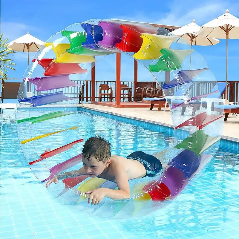 

Summer Water Toys Inflatable Water Roller Inflatable Water Wheel Roller Float Giant Roll Ball Swimming Pool Toys For Children