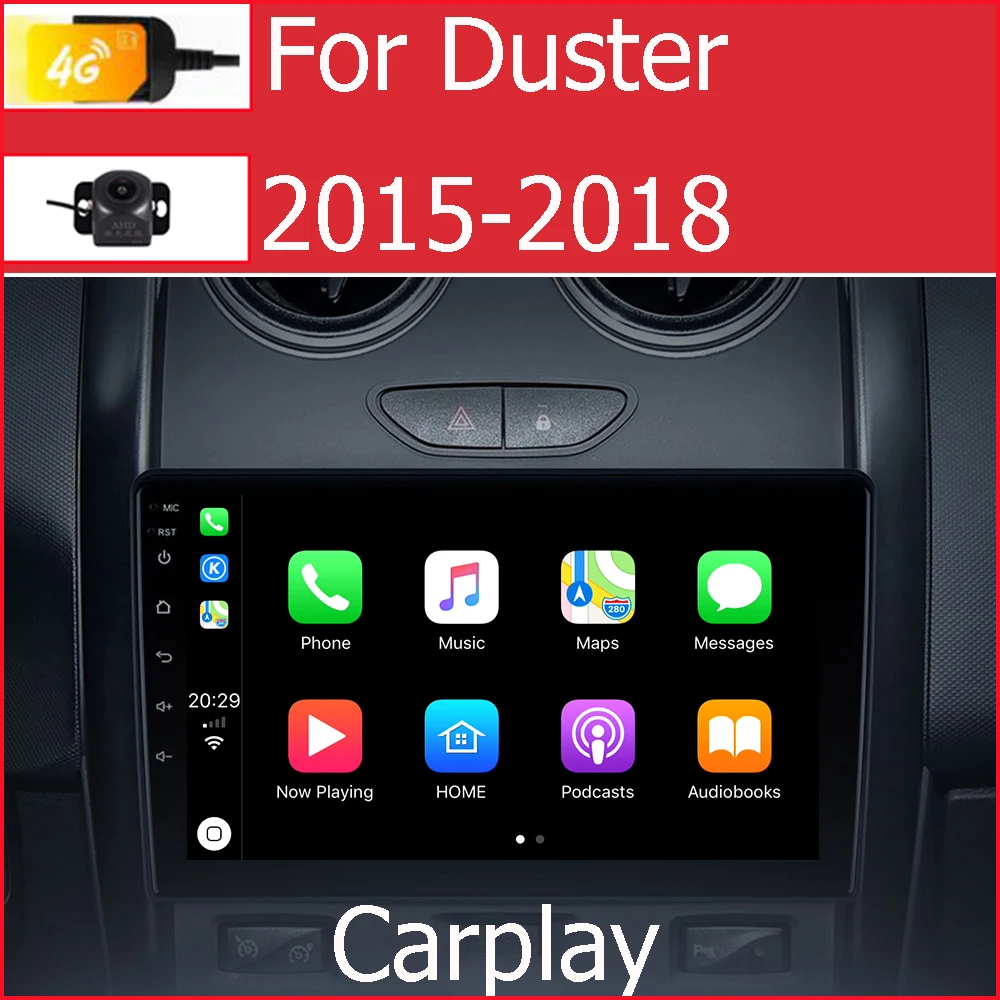 

6G RAM/Eight Core/Android 10.0 Car Multimedia Player DVD Gps For Duster Dacia Renault 2015-2018 With DSP Carplay Radio