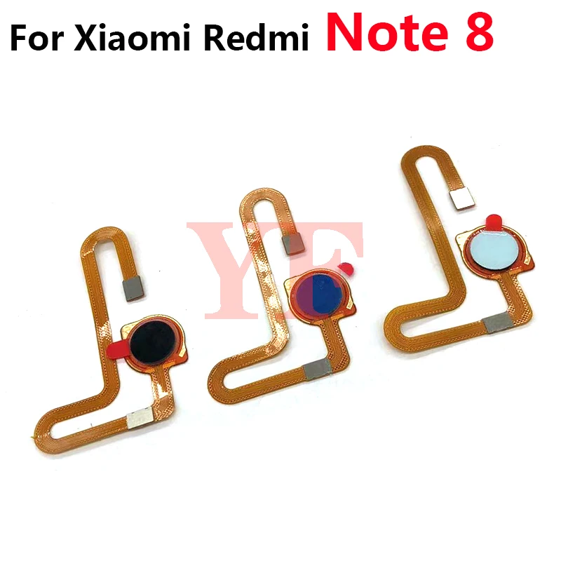 Гибкий кабель для Xiaomi Redmi 9C Note 8 с сенсорной идентификацией отпечатков пальцев -
