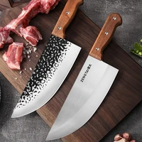 forging hammer patterned boning knife household kitchen knife cutting slicing chopping chopping knife slaughtering knife
