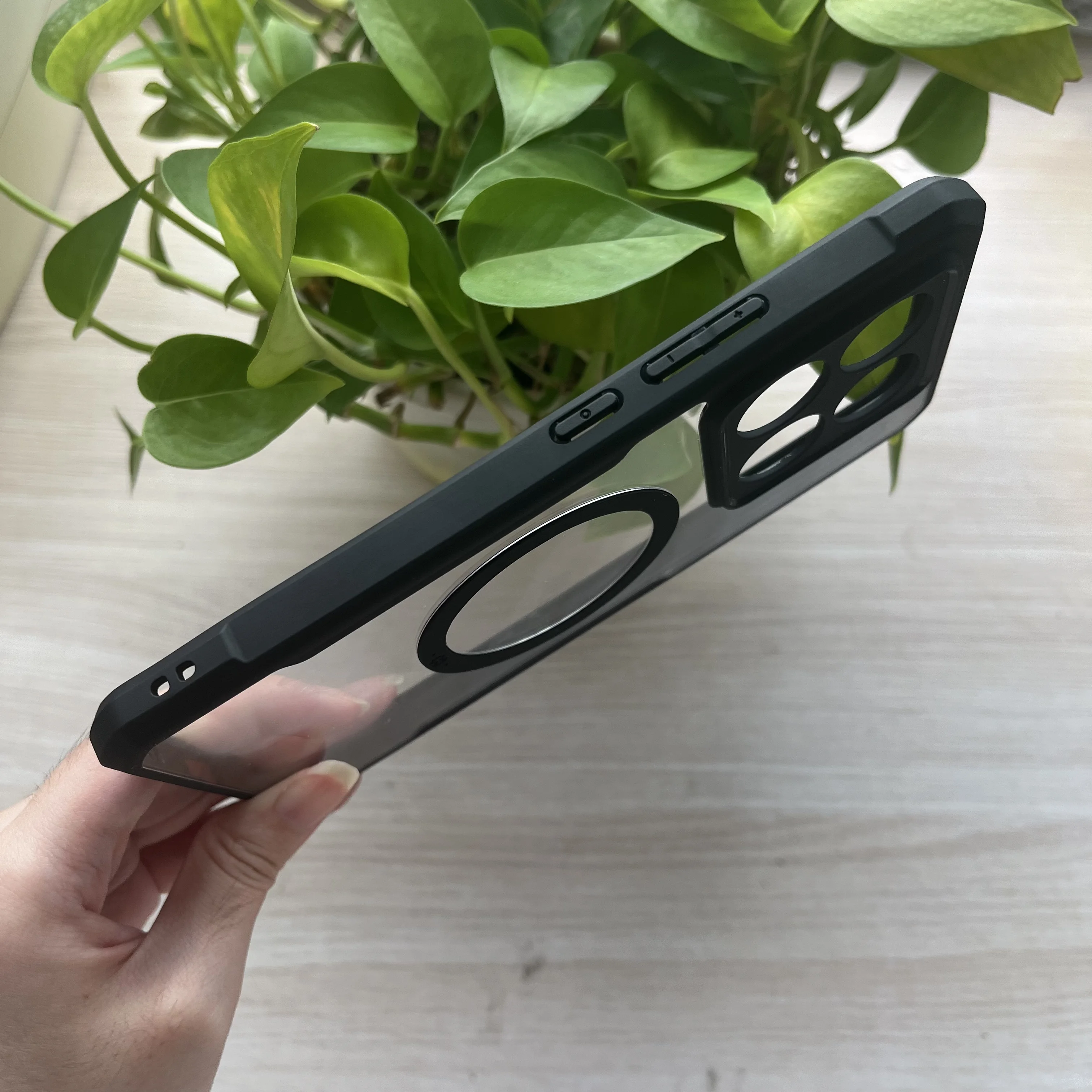 Для Xiaomi 14T Pro чехол Xundd Airbag противоударный магнитный прозрачный защитный для