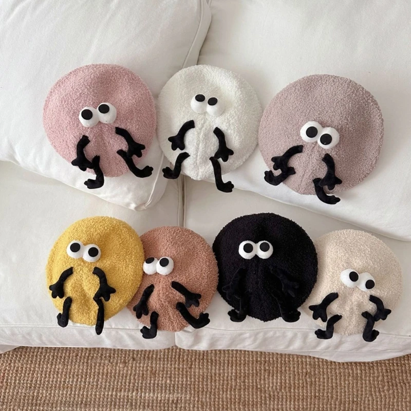 

Новинка 2023 года, зимняя теплая шапка, милая шапка-бини с рисунком французского художника для девочек