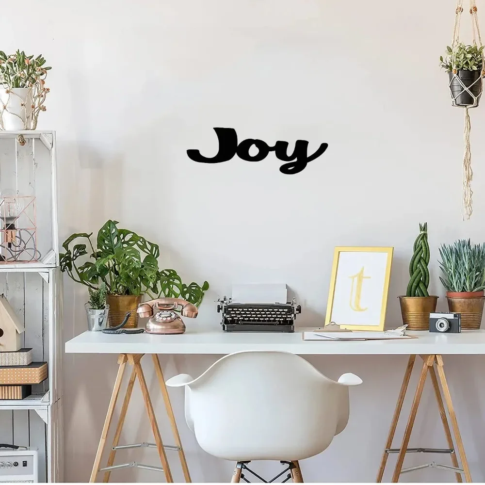 Металлическое Украшение На Стену Joy Word Элегантно Изготовленное Железное