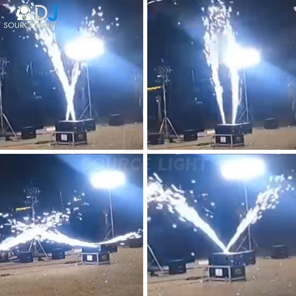 T Powder 180 ° Качели холодная искра фейерверк 800 Вт спрей Dmx фонтан с дистанционным