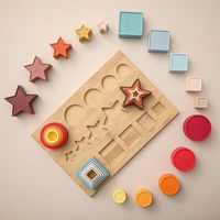 17pcs childrens star and moon silicone toy puzzle baby stacking fun stacking set with drawing board rainbow blocks kids toys