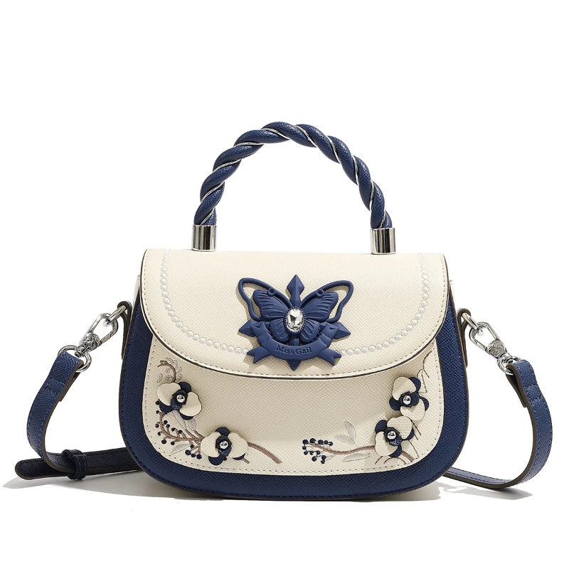 Милая изысканная седельная сумка с бабочкой поворотная маленькая новая модная