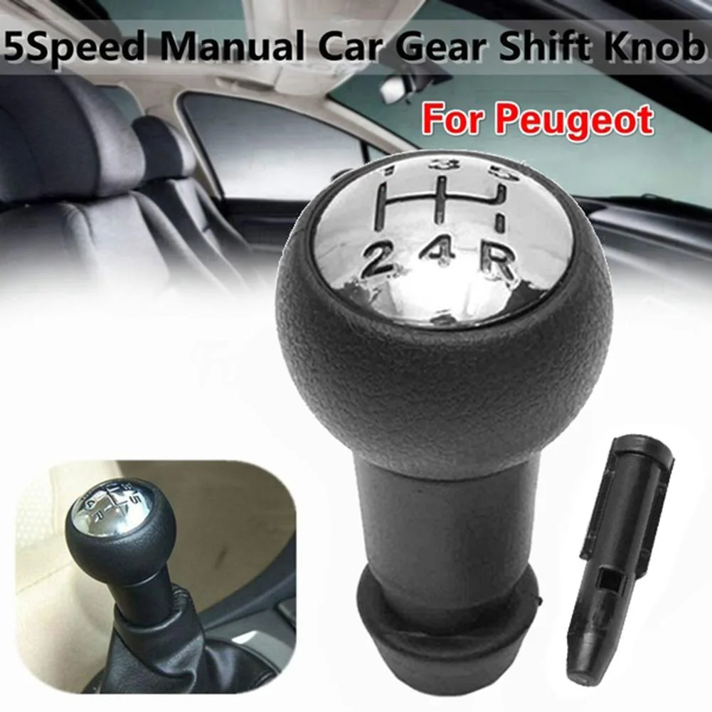 

5 Speed Gear Stick Shift Knob Lever Pen Adapter Replacement For Peugeot 206 207 307 308 407 For Citroen C4 Picasso Berlingo 2009