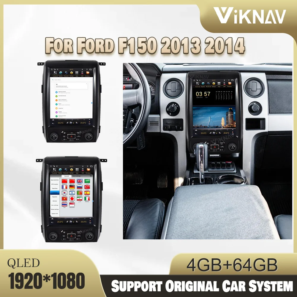 

Система Android Carplay радио для Ford F150 2013, 2014 оригинальная автомобильная система, функция 1080P, HD экран, навигация заднего вида, GPS