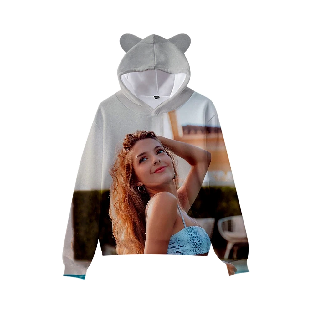 

Cat Ear Hoodie 3D Printed Alexa Rivera Fashion Girls Sweatshirts Pullover Cosplay Clothes Oversized Hoodie Boys/Girls Kids Tops