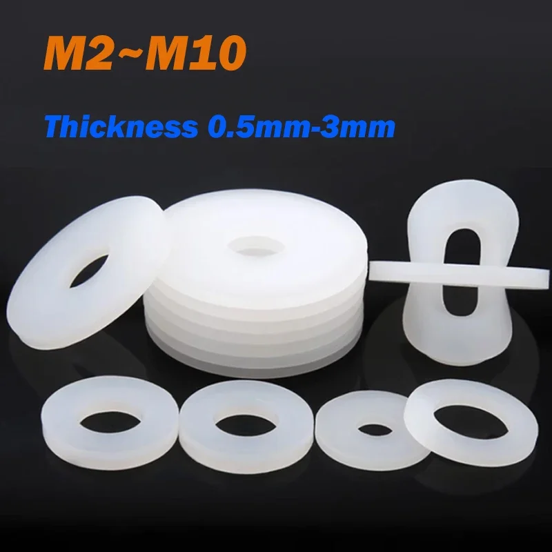 

Шайбы силиконовые белые M2-M10