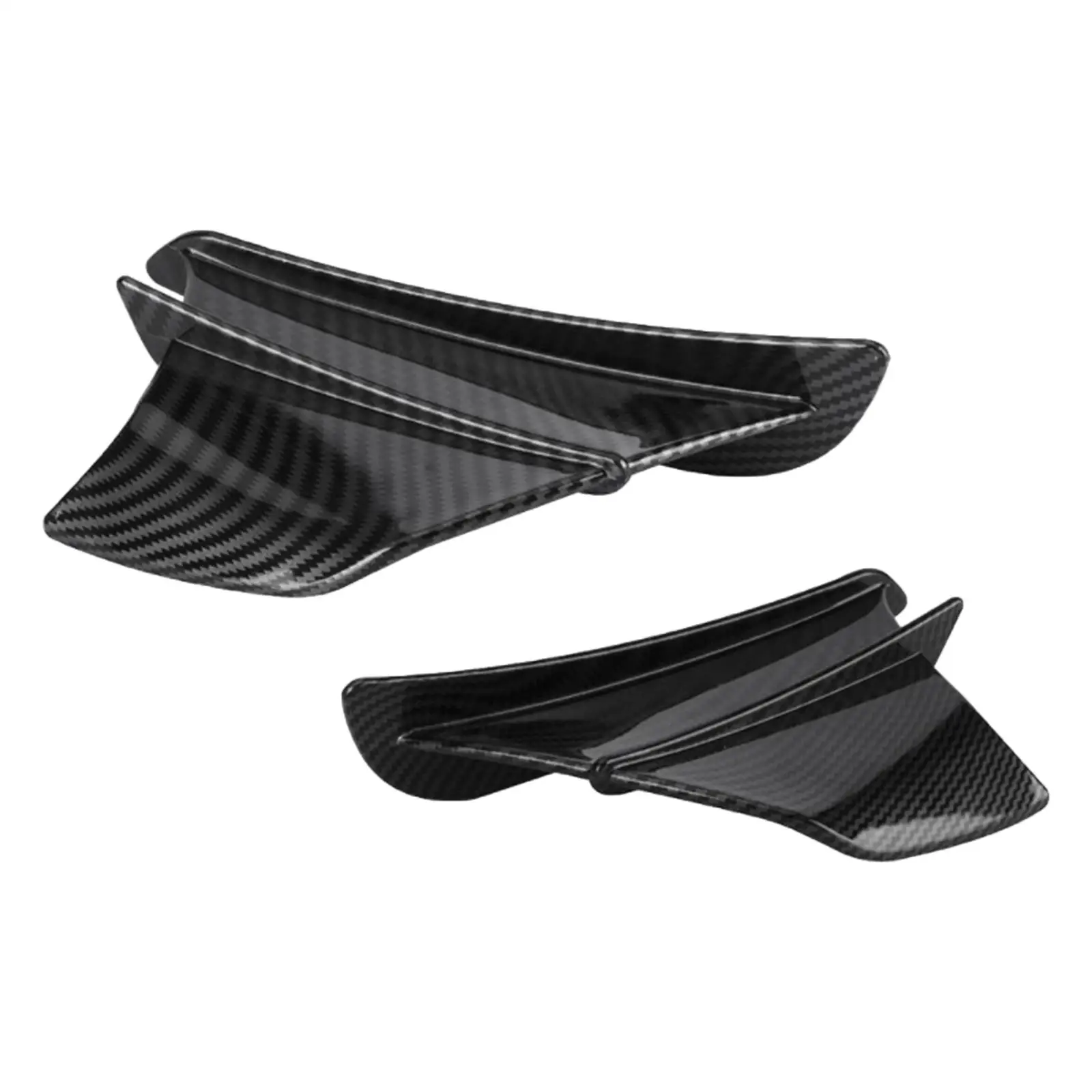 

Gloss Carbon Fibre Motorcycle Modification Fixed Wind Wing Winglets Aerodynamic Wing Kit 1 Pair