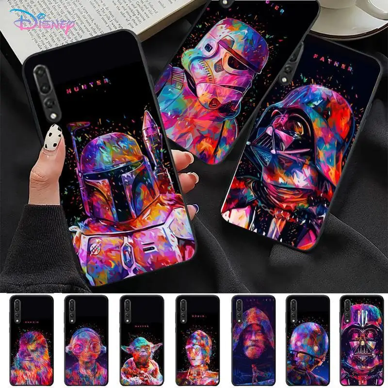 

Disney Star Wars Watercolor Phone Case for Huawei P30 40 20 10 8 9 lite pro plus Psmart2019
