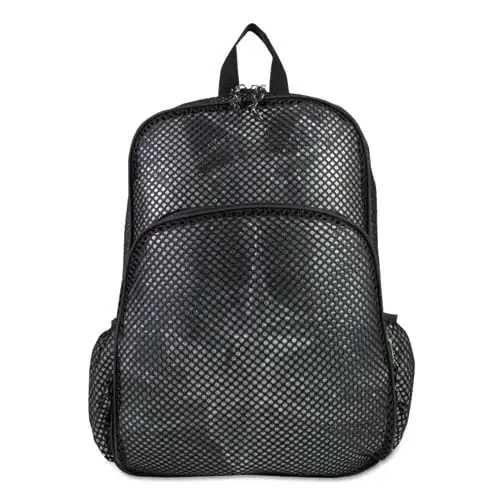 

Luxurious Stylish, All-Purpose Luxurious All-Purpose Stylish 113960BJBLK Black Mesh Backpack 12 x 5 1/2 x 17 1/2