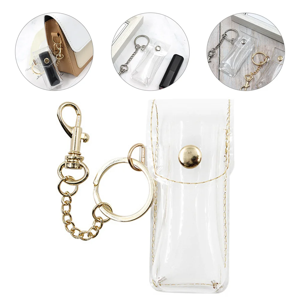 

Lip Balm Holder Chapstick Lipstick Pouch Sticks Your Bulk Storage Bag Car Key Chain Keychain