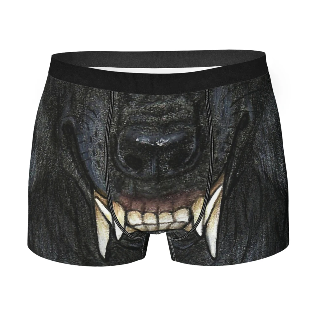 

Tribal Moon Men Boxer Briefs Werewolf Strategy Board Games Highly Breathable Underpants High Quality Print Shorts Birthday