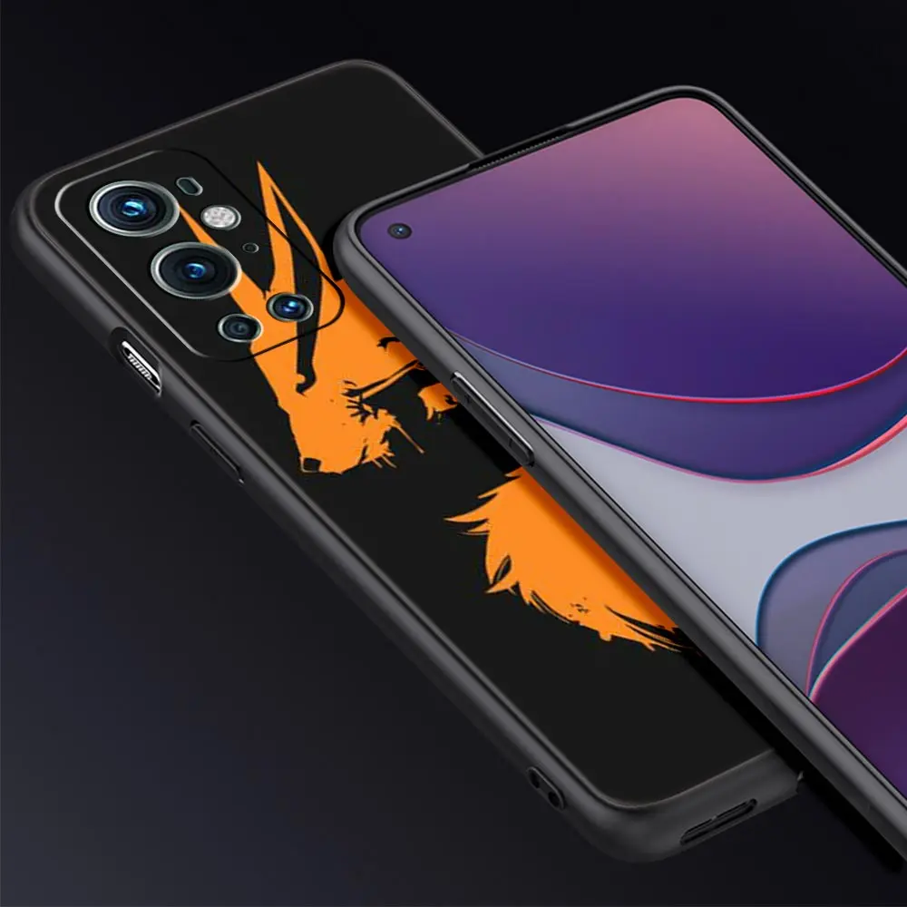 Чехол с рисунком из аниме Наруто на черном фоне для OnePlus 8T чехол телефона 7 Pro 9 9R 8