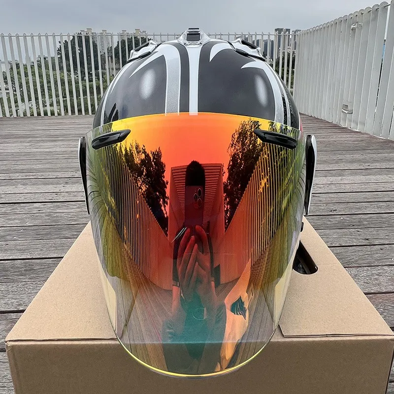 VZ-RAM Высококачественный классический шлем из АБС-пластика 3/4 с открытым лицом