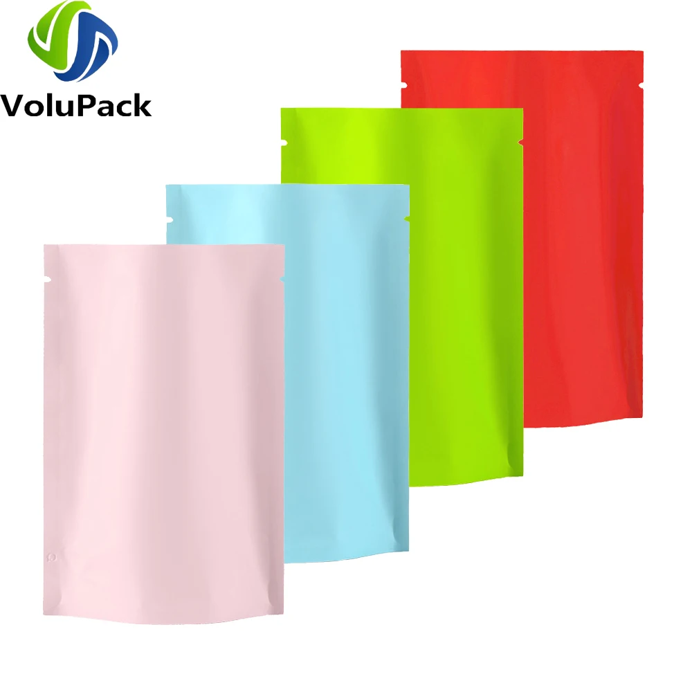 

Kitchen Vacuum Heat Sealing Pouches To Keep Food Better! Matte Stand Up Open Top Storage Bags Aluminum Foil Mylar Packaging Bags