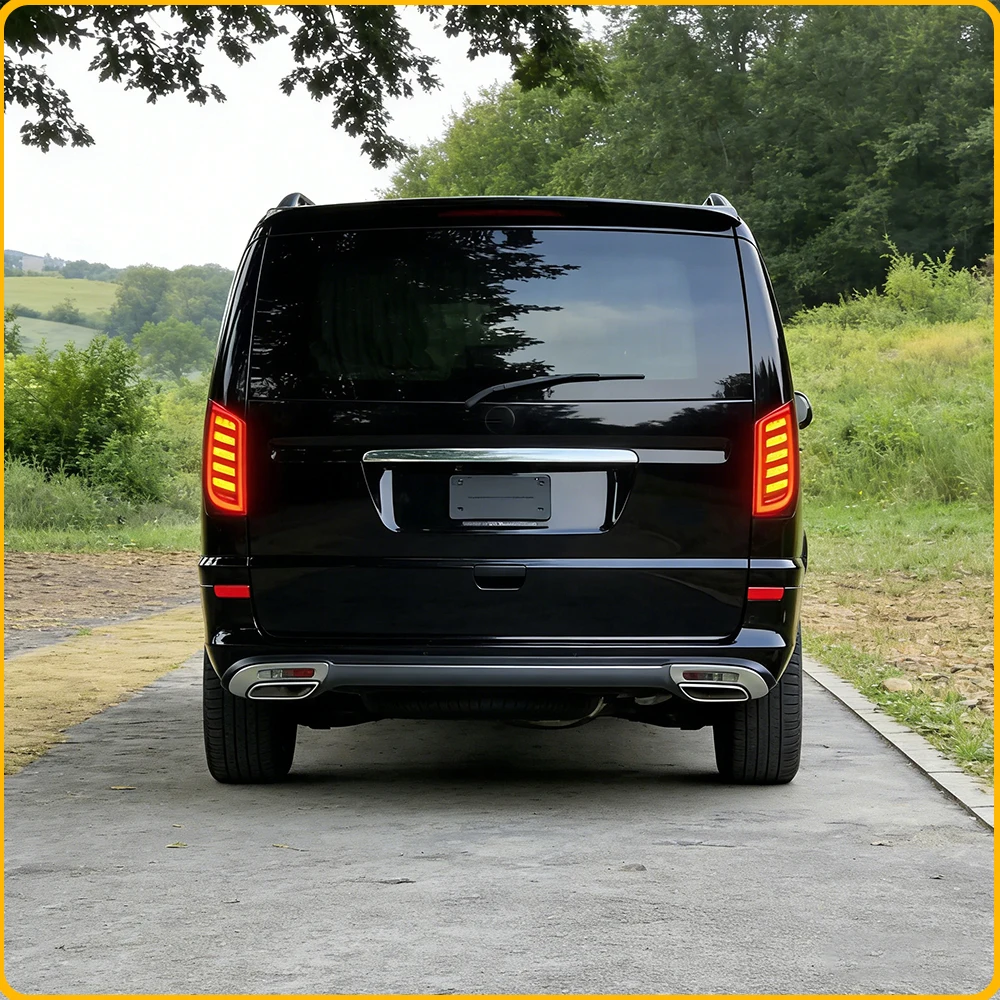 Фото Динамические светодиодные задние фонари для Mercedes-Benz Vito/Viano W639 2004-2016, 24-стилевая версия, установка Plug and Play, автомобильные аксессуары №4