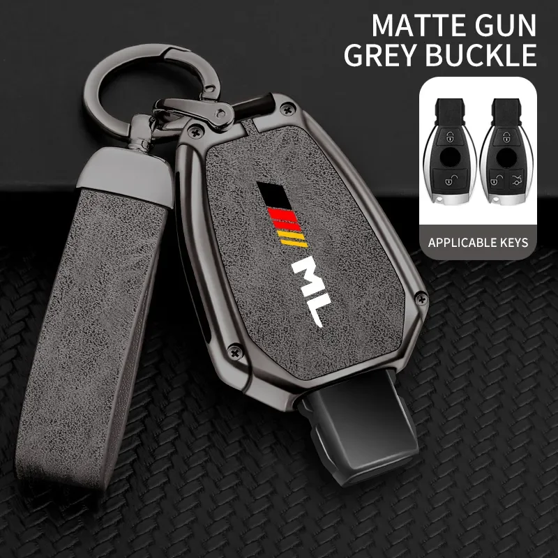 

Автомобильный чехол для ключей из цинкового сплава TPU для Mercedes Benz ML логотип автомобильный брелок металлический корпус для ключей аксессуары для украшения интерьера автомобиля