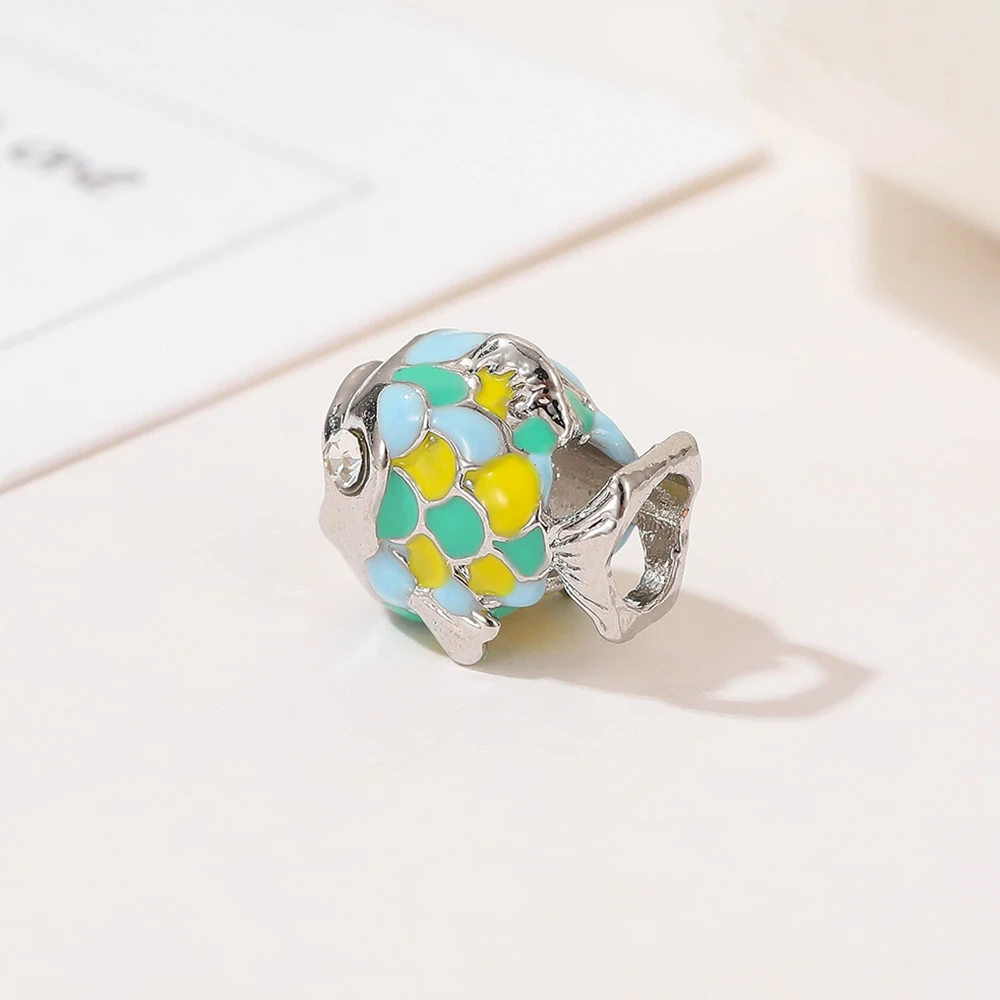 Pendentif en argent regardé 925 pour femme, goutte à goutte d'huile de poisson mignon, pendentif visage souriant, bracelet de personnalité exécutif bricolage, cadeau de fête d'anniversaire