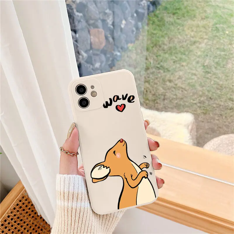 

NOHON Case For OPPO REALME 5 6 7 7i 8 8i 5G C2 C11 C12 C15 C20 C21 GT X XT V11 V15 V7 V50 NARZO 50 Lovely kangaroo Cover