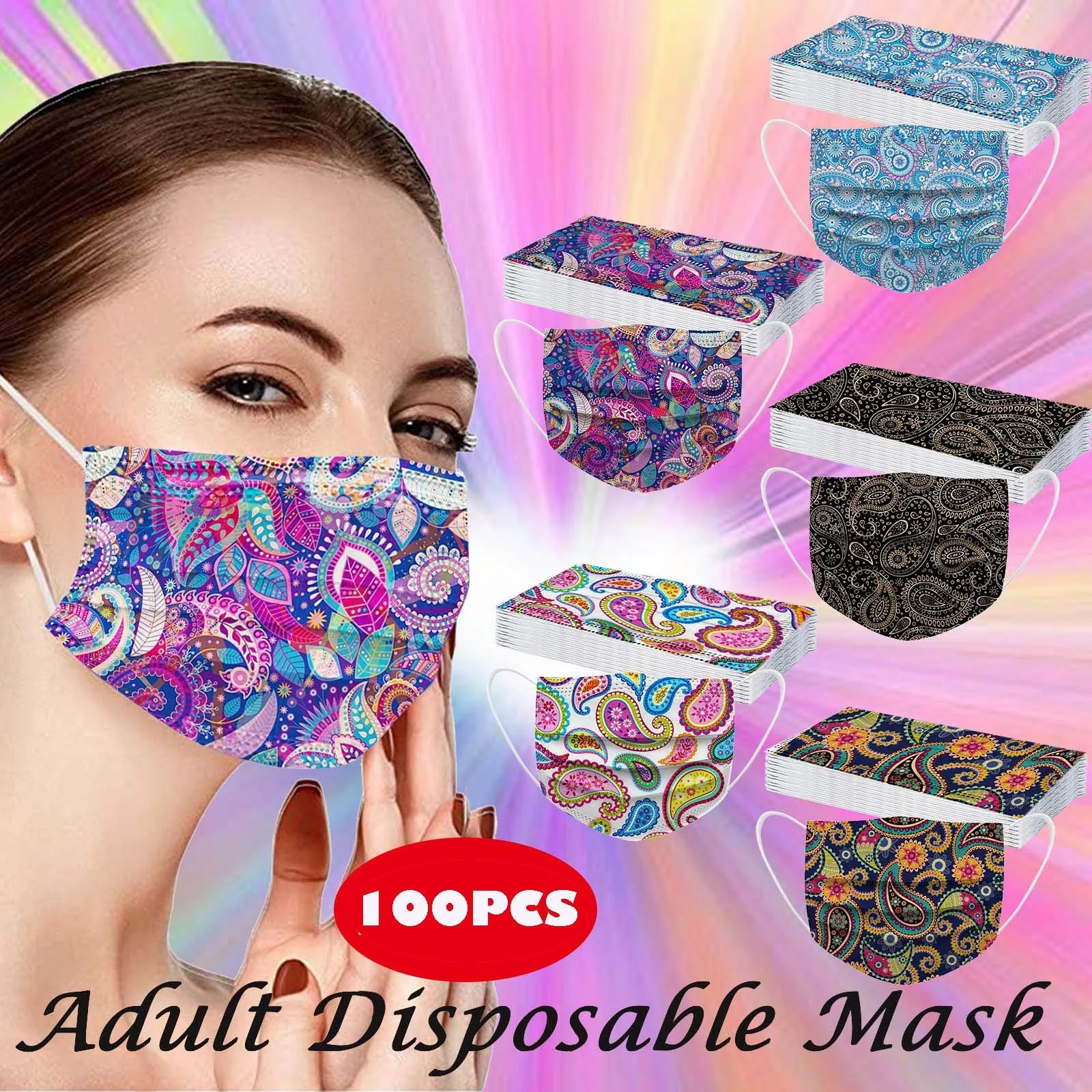 

50-100pcs Designer Mask For Adults Mondmasker Disposable Breathable Mask Mascarrillas Desechables Adultos Masque Cosplay 2022