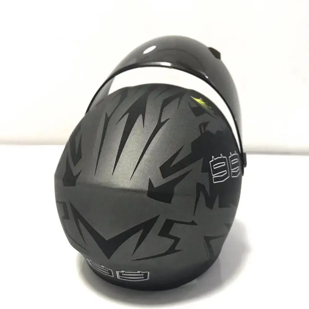 ABS Material Grey DOT Approval Filp up full face Motorcycle Helmet RTS STOCK