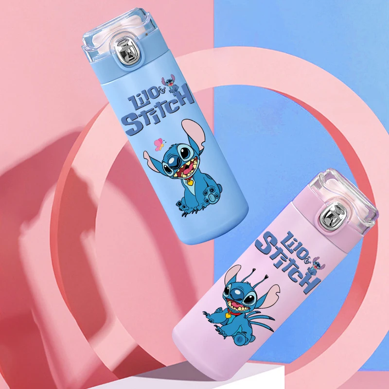 400 мл Disney Lilo Stitch термос портативная бутылка для воды из нержавеющей стали уличная