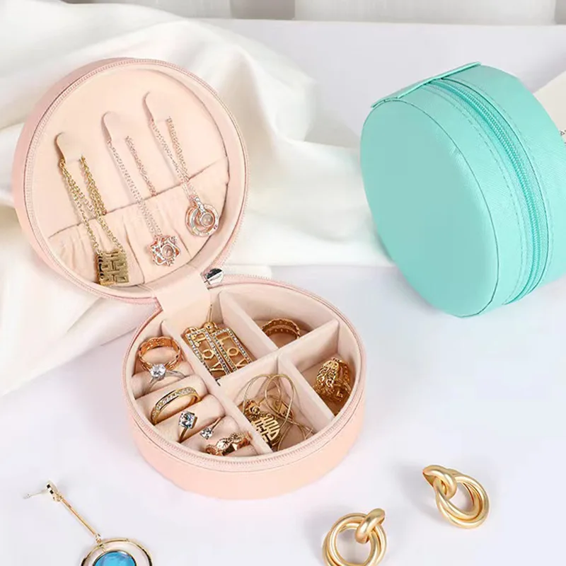 

Portable jewelry receive a box of candy color travel receive box jewelry box earrings necklace ring jewelry boxes display box