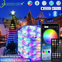 led fairy light smart bluetooth app control garland waterproof outdoor string lights for christmasholidaypartybirthday decor