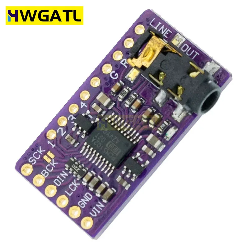 Интерфейс I2S PCM5102A ЦАП декодер GY-PCM5102 модуль плеера для Raspberry Pi pHAT форматная плата