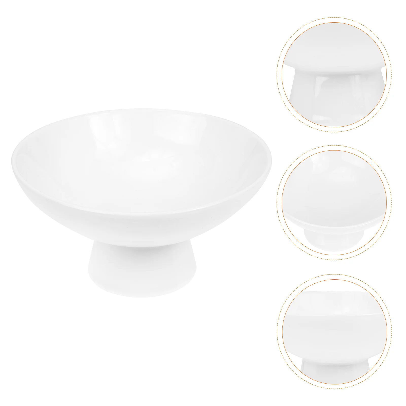 

Bowl Fruit Ceramic Dessert Bowls Serving Footed Plate Cream Ice Cup Snacks Tray Stand Display Cups Kitchen Decor Sundae Holder